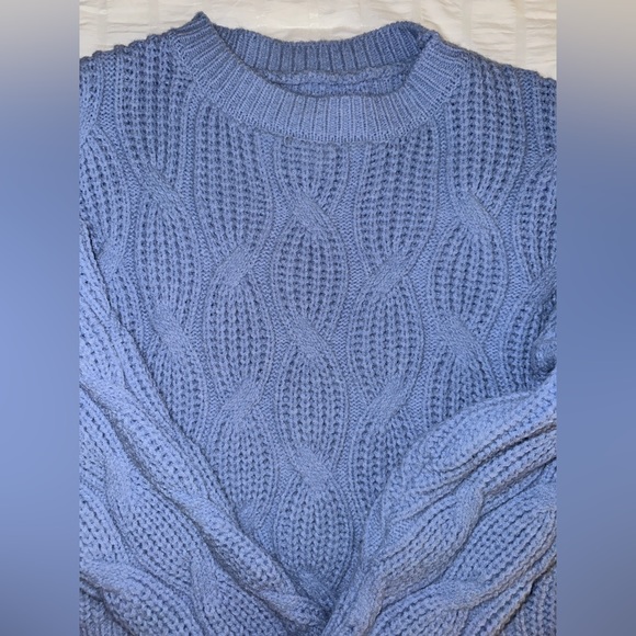 Baby blue knit sweater - Picture 2 of 2
